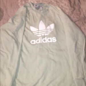 Oversized teal Adidas pullover